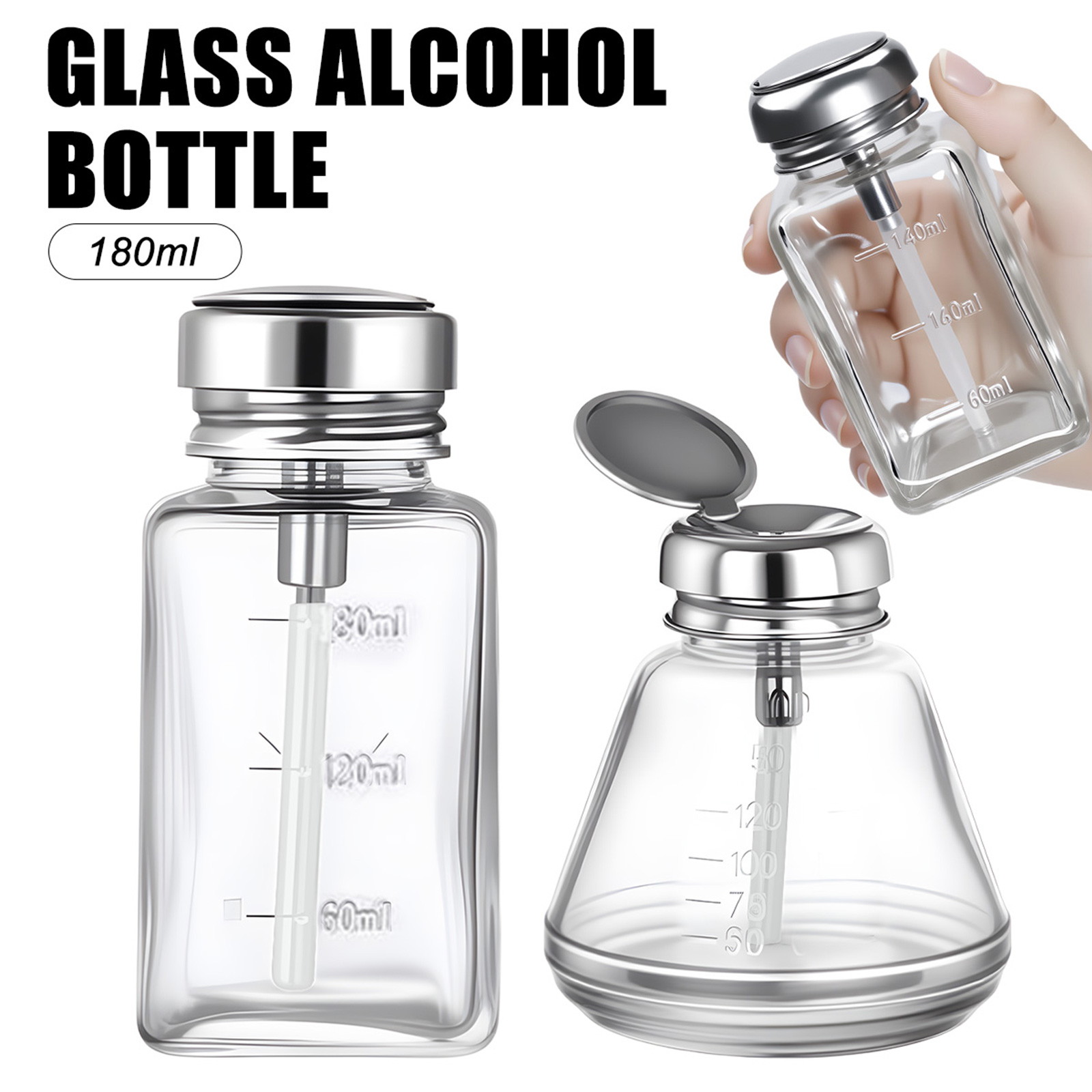Water Bottle Blank - Botella de Vidrio para Uñas de
