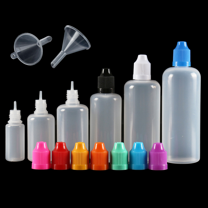 Water Bottle Blank - Botellas cuentagotas exprimibles de plástico vacías