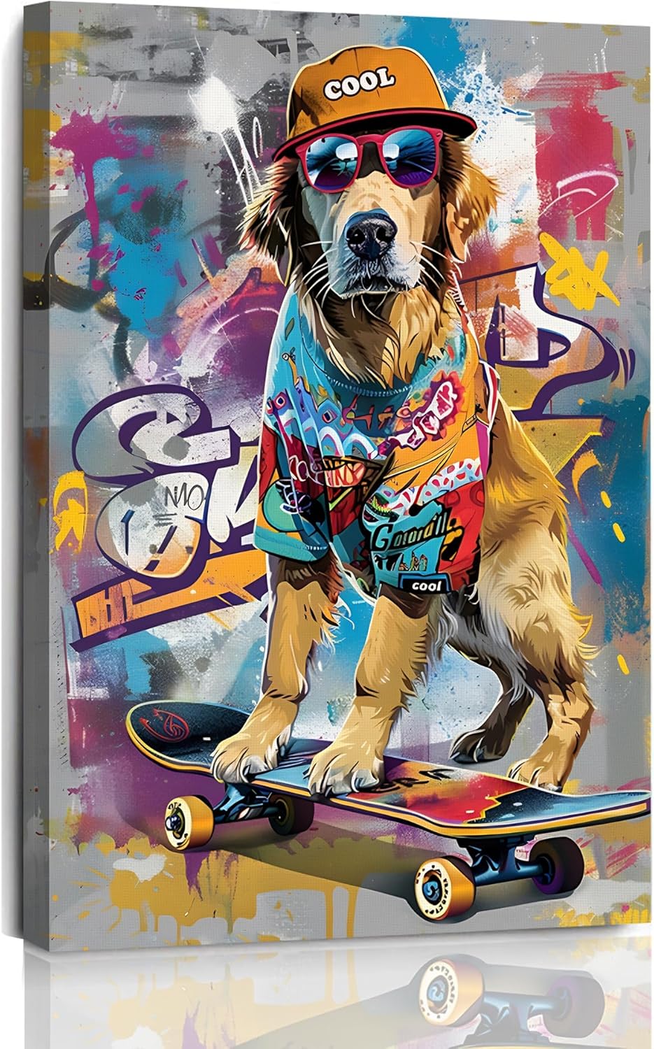 Canvas Wrap Ready - 1p, Arte de pared de perro