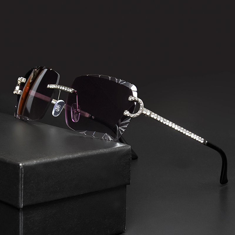 Metal Photo Panel - Gafas de Sol Cuadradas Sin Montura,