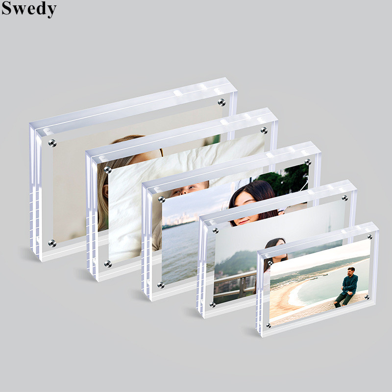 Photo Acrylic Block - Soporte de letrero acrílico magnético de