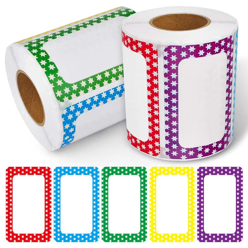 Water Bottle Blank - Etiquetas adhesivas de colores en blanco