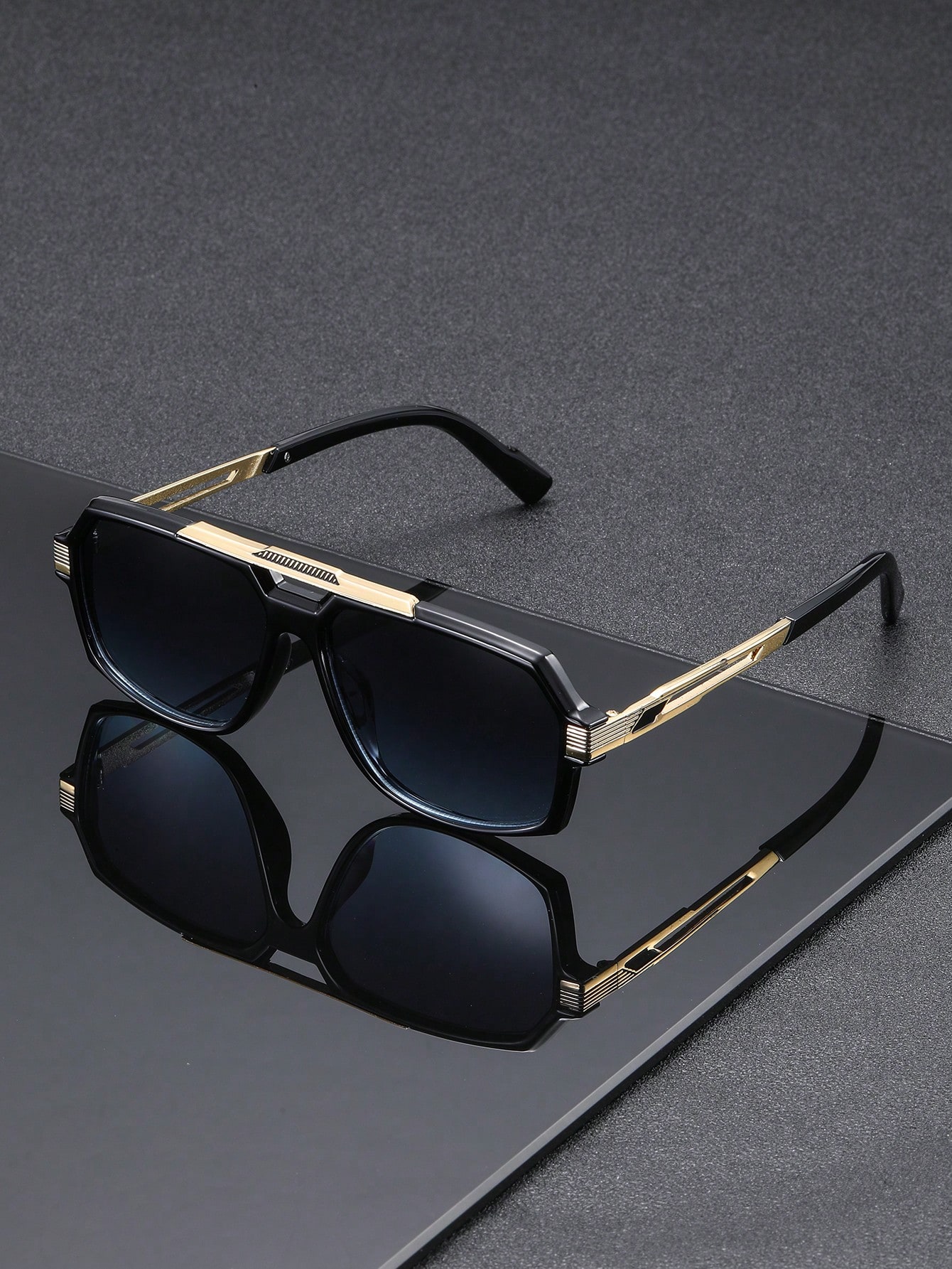 1 par de gafas de sol clásicas - Metal Photo Panel reseña y precio