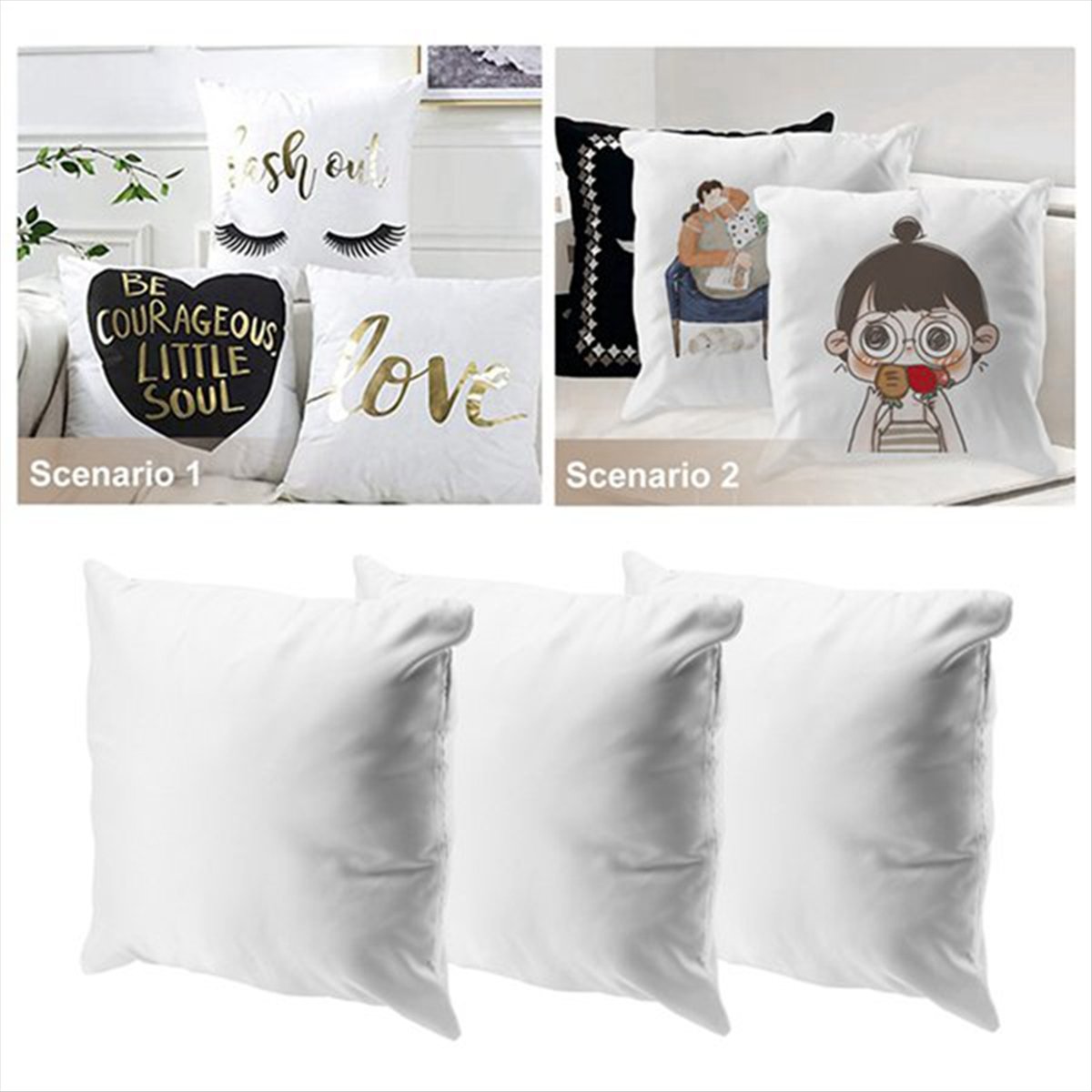 N14R Juego de 8 Fundas de Almo - Pillow Cover Sublimation reseña y precio