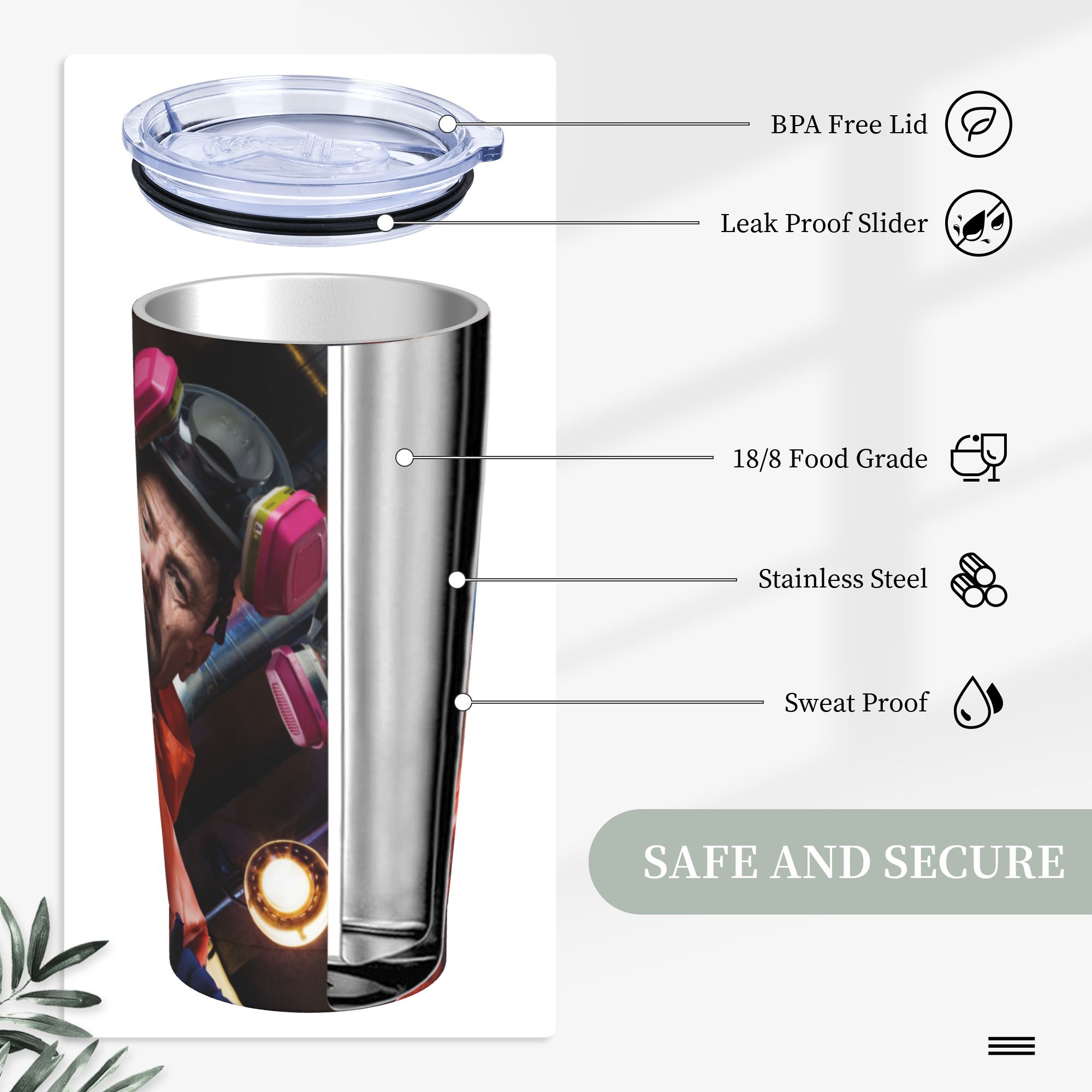 Vaso Térmico Walter White Pink - Tumbler 20Oz White reseña y precio
