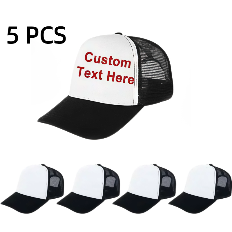 5 gorras de camionero de malla - Hat Sublimation Blank reseña y precio