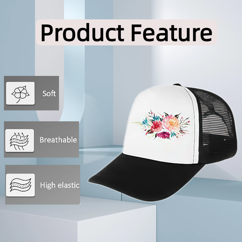 5 gorras de camionero de malla - Hat Sublimation Blank reseña y precio