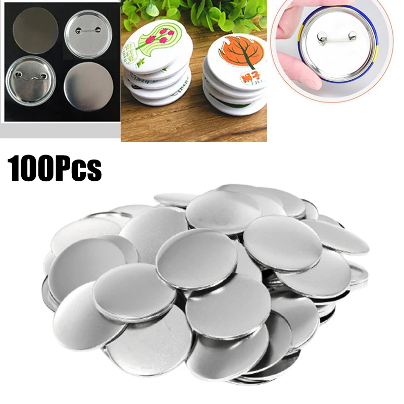 100 piezas de botones en blanc - Button Badge Blank reseña y precio