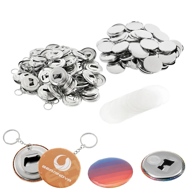 Abrebotellas portátil con llav - Button Badge Blank reseña y precio