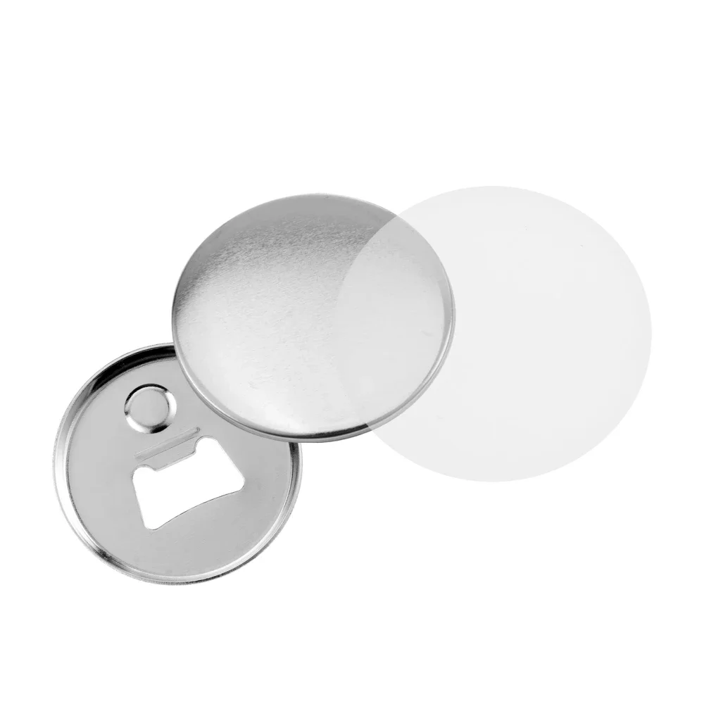 Abrebotellas portátil con llav - Button Badge Blank reseña y precio