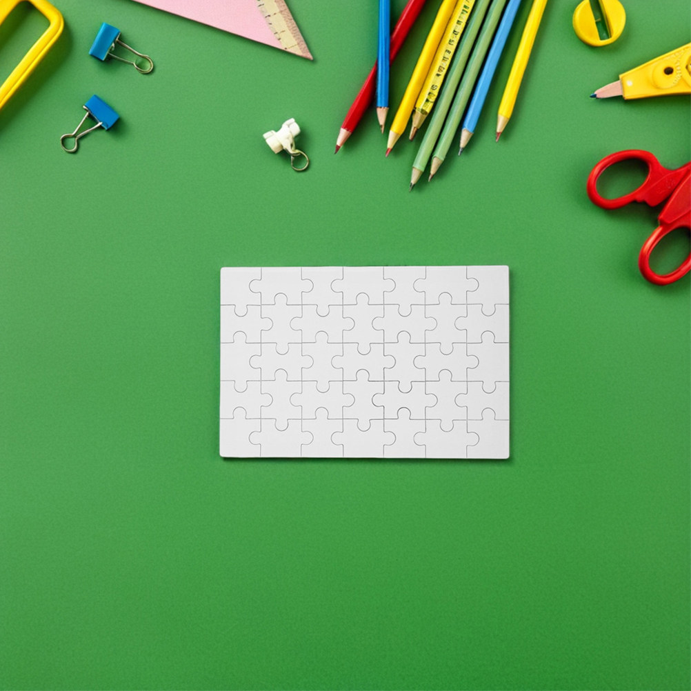 12 Piezas de Rompecabezas Blan - Puzzle Blank White reseña y precio