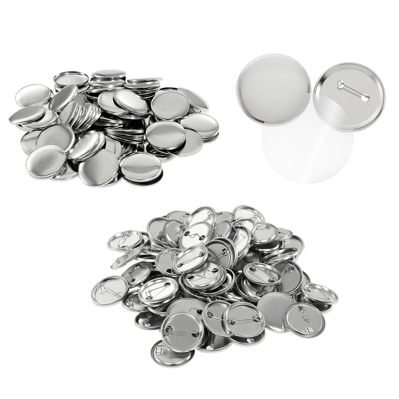 Juego de 100 insignias en blan - Button Badge Blank reseña y precio
