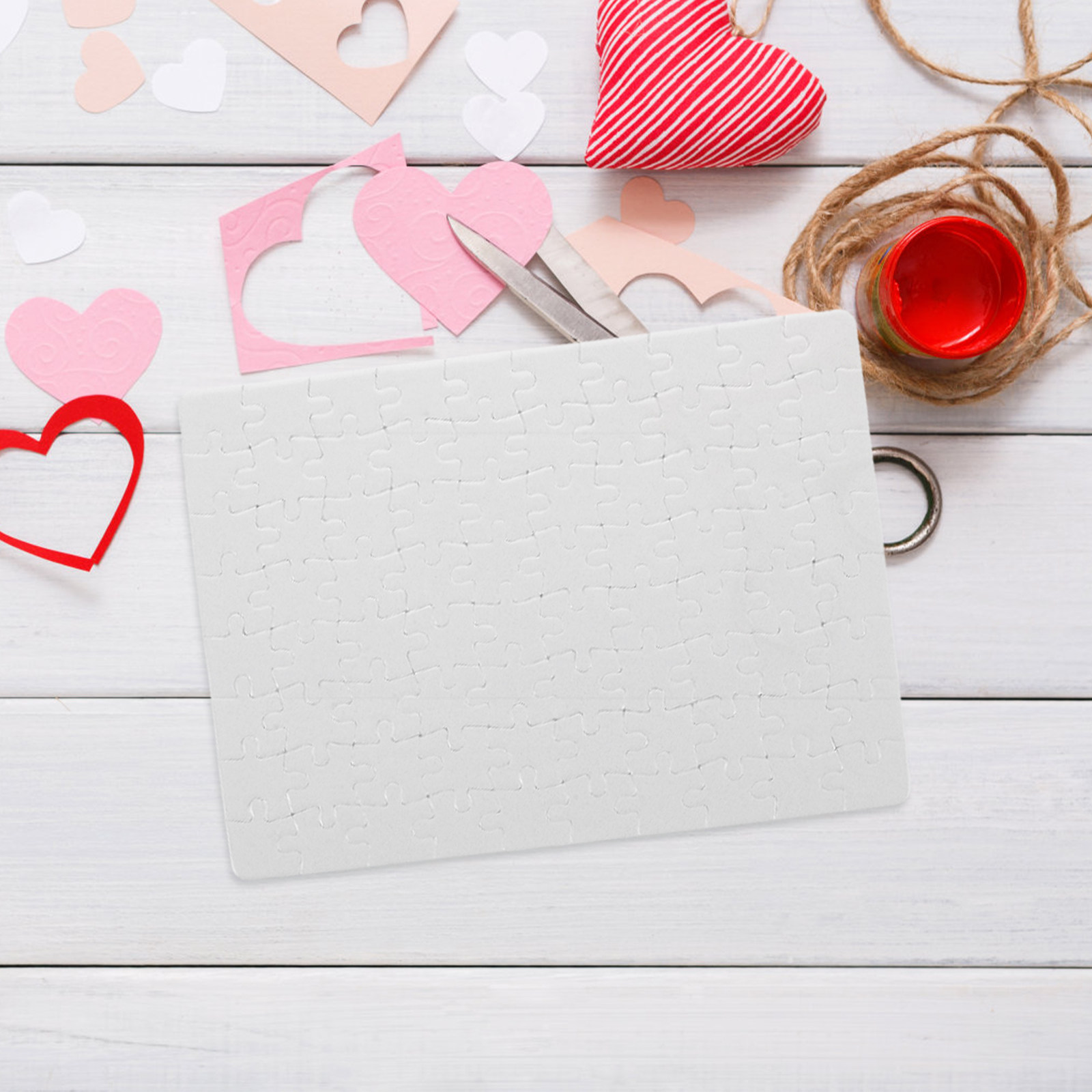 4 Hojas de Rompecabezas en Bla - Puzzle Blank White reseña y precio