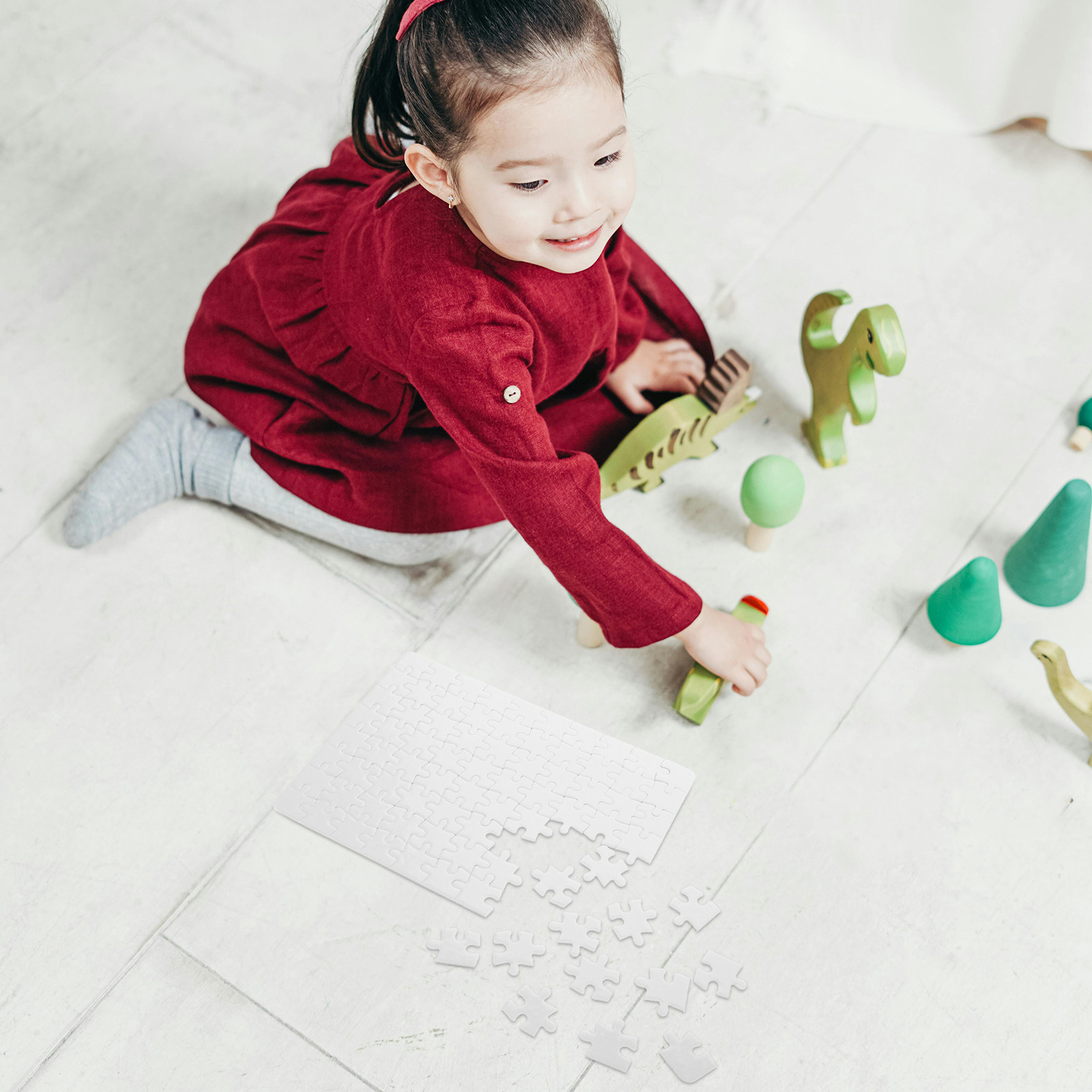 4 Hojas de Rompecabezas en Bla - Puzzle Blank White reseña y precio
