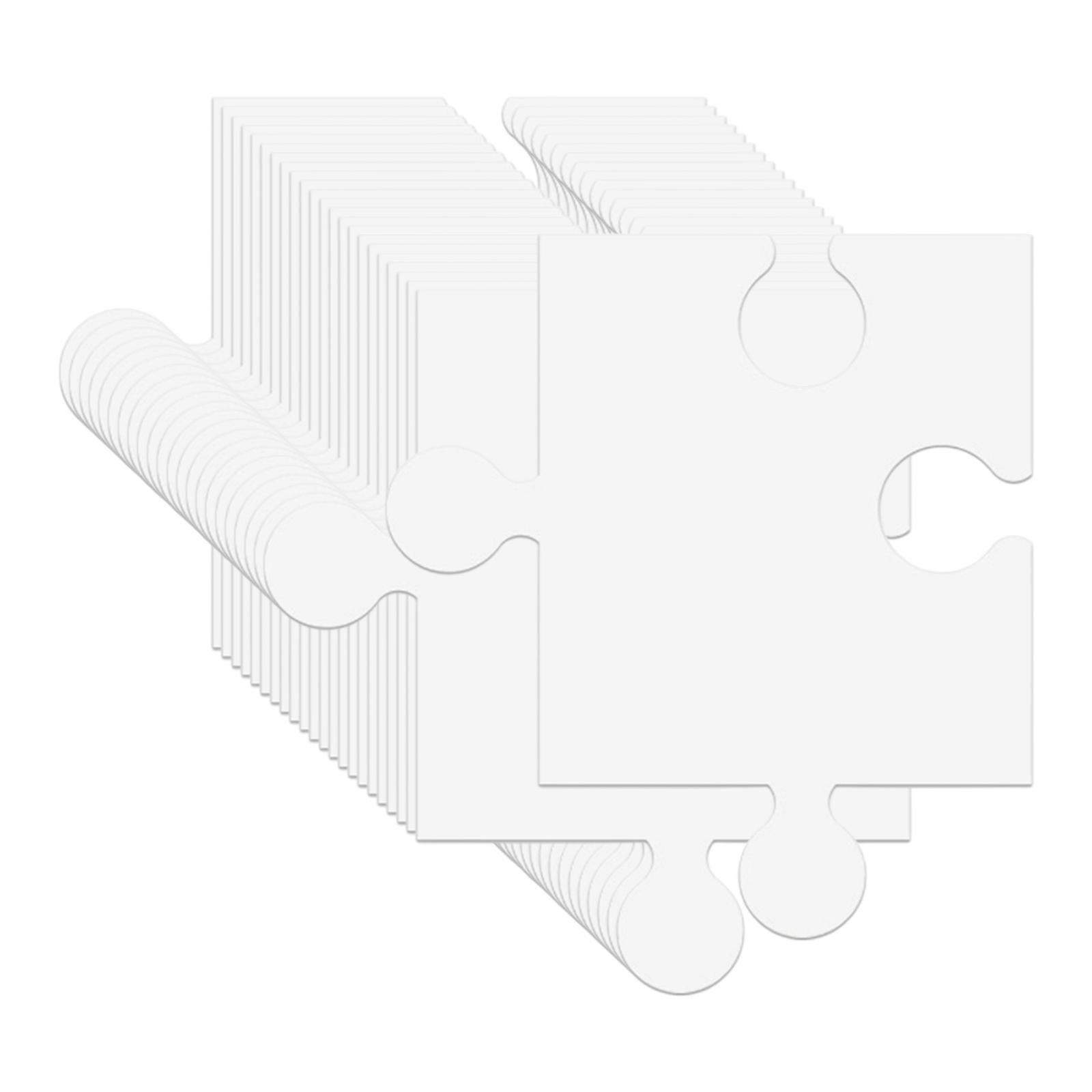 24 piezas de plantillas de rom - Puzzle Blank White reseña y precio