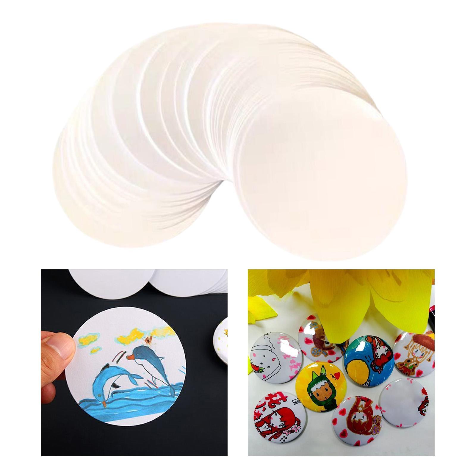 100 unidades de insignias de b - Button Badge Blank reseña y precio