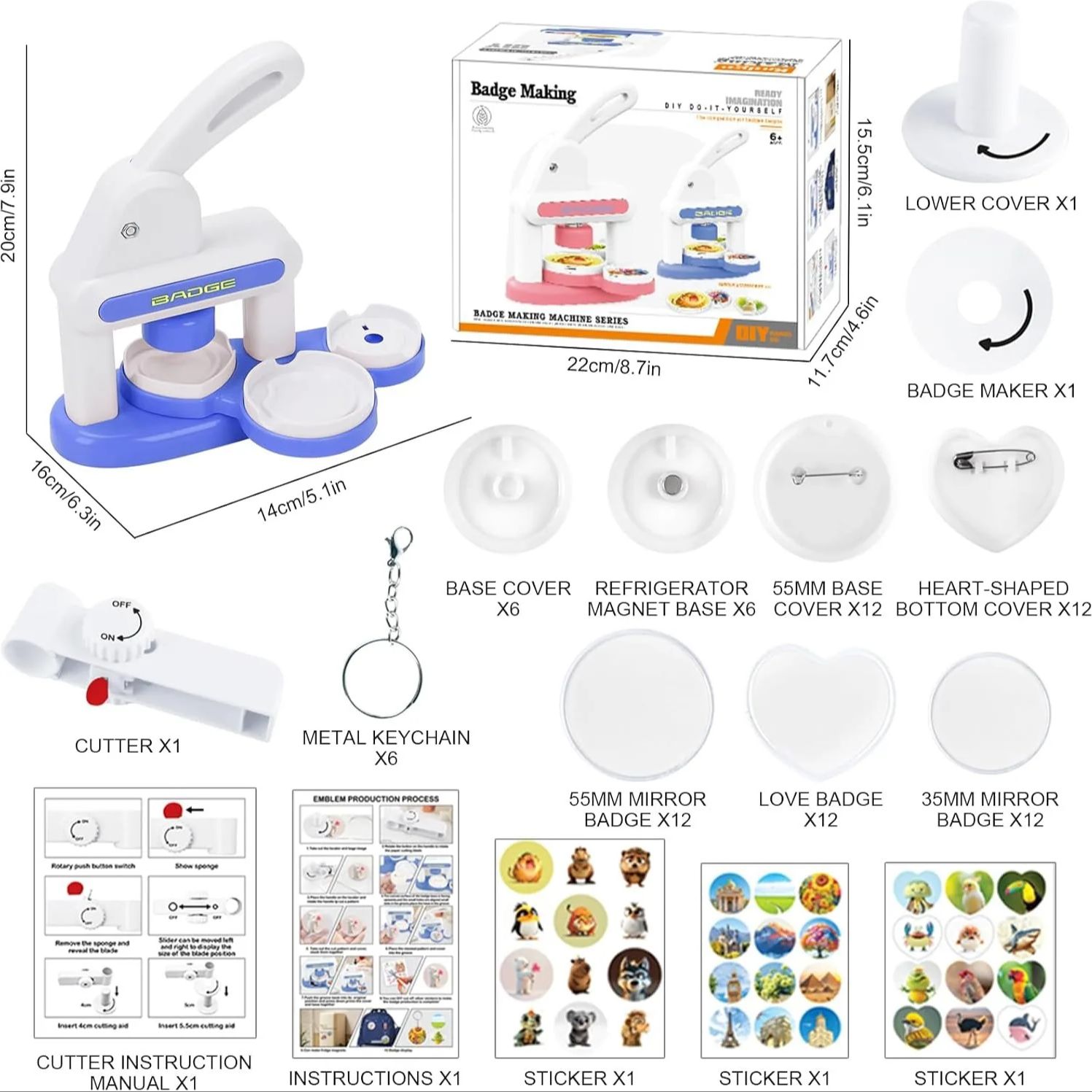Máquina para Hacer Botones, Ki - Button Badge Blank reseña y precio